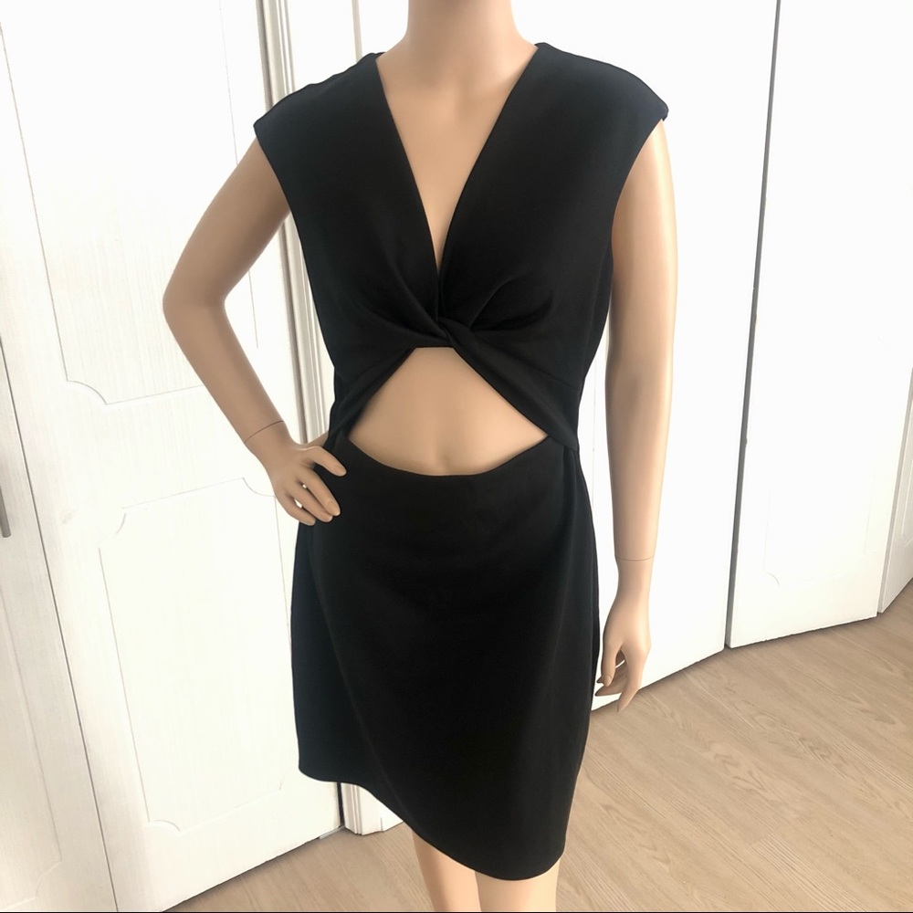 Marciano Black Cut-Out Short Sleeve Dress - Picture 11 of 11